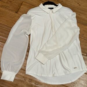 Woman’s Semi-Sheer Button Down Blouse